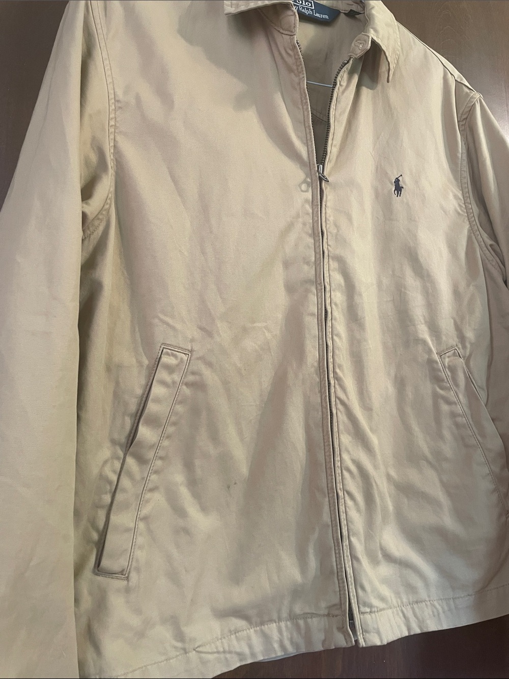 Polo by Ralph Lauren Bi-Swing Khaki Lightweight Zip Jacket - Picture 2 of 5